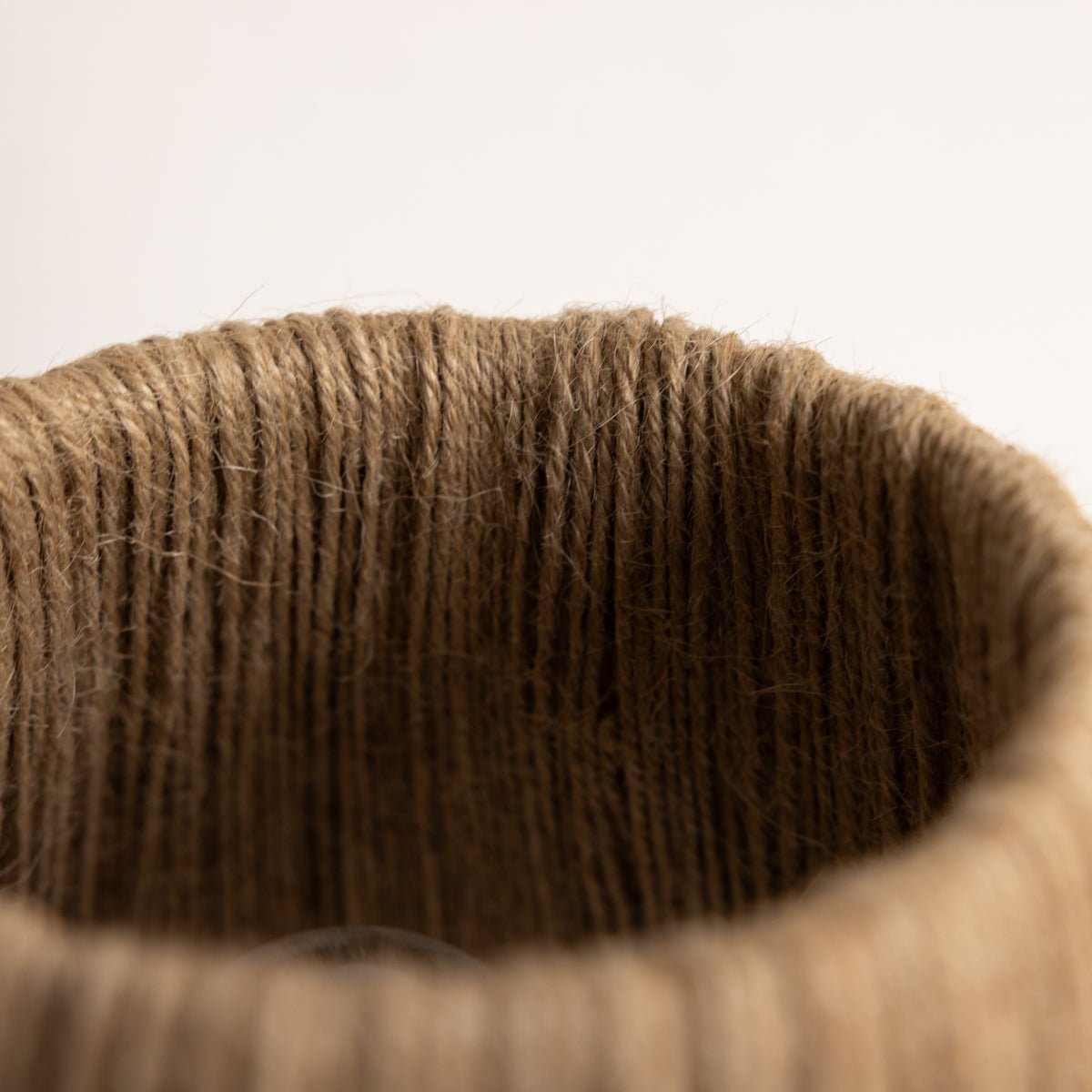 Hand Made Stoneware Lamp with Jute Shade - elsie green - decor