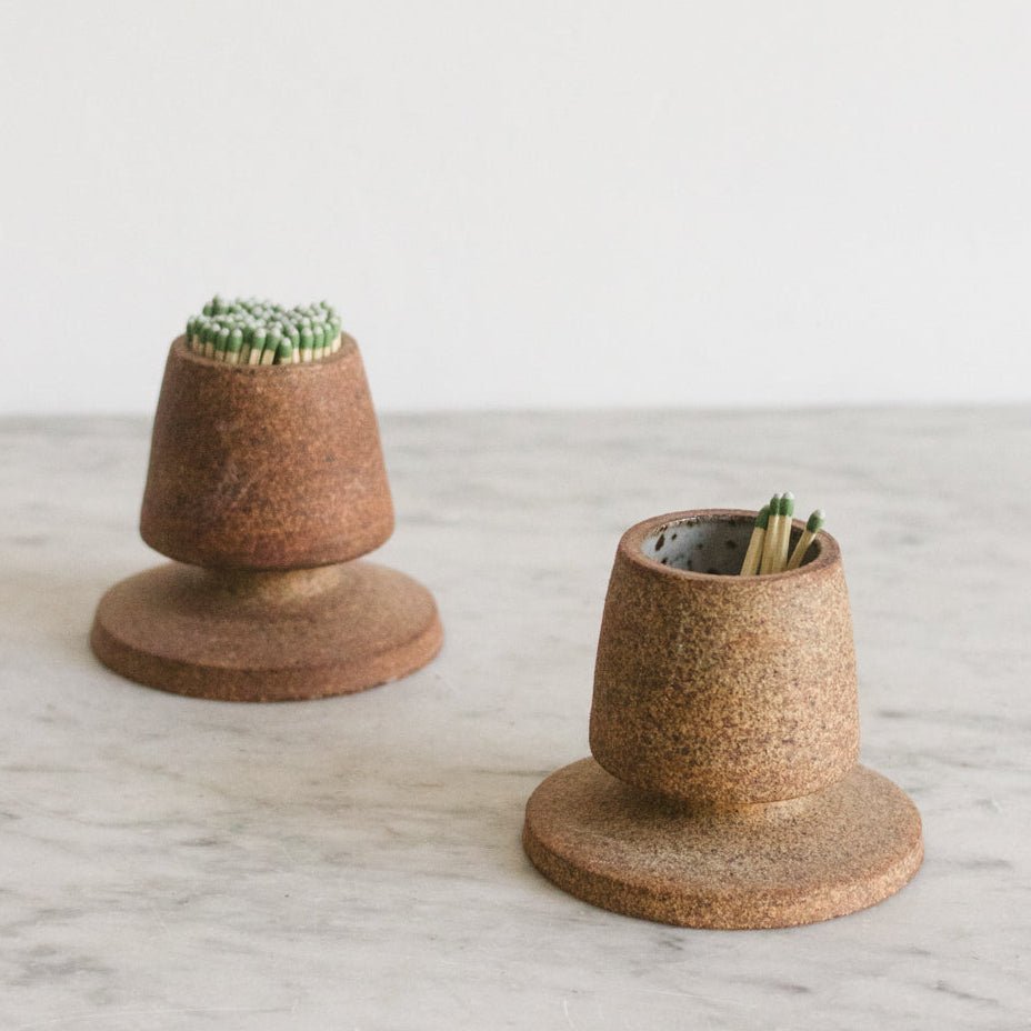 Hand Made Stoneware Match Striker | Bob Dinetz - elsie green - The French Kitchen