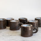 Hand Made Stoneware Mug Set of 7 | Signed by Artist - elsie green - French Kitchen