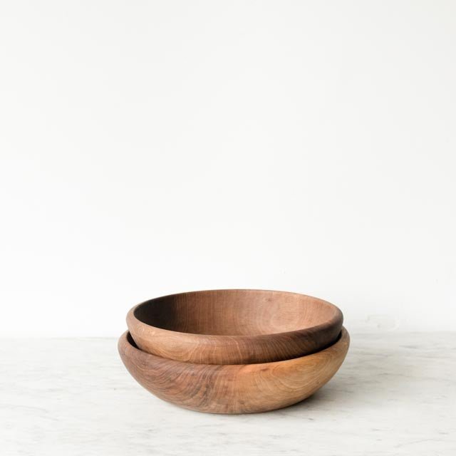 Hand Made Walnut Bowl - elsie green - the french kitchen
