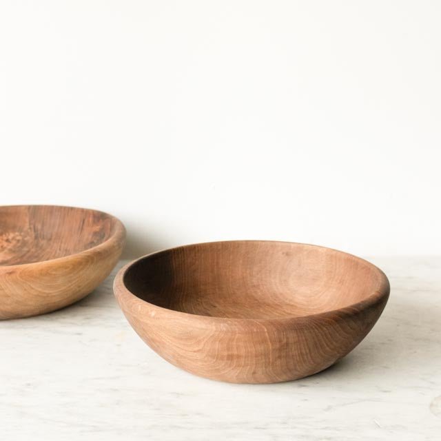 Hand Made Walnut Bowl - elsie green - the french kitchen