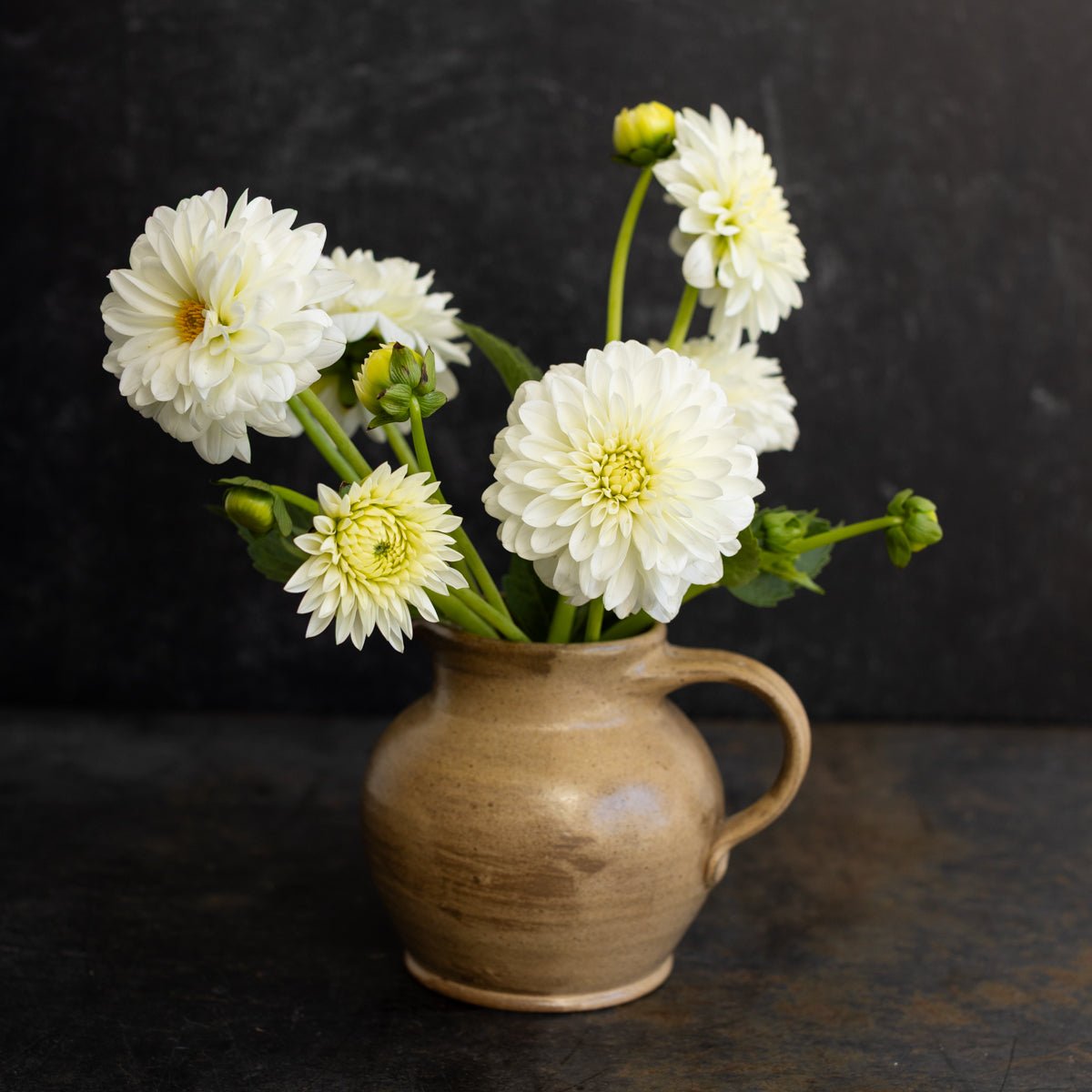 Hand Painted Stoneware Pitcher - elsie green - The French Kitchen