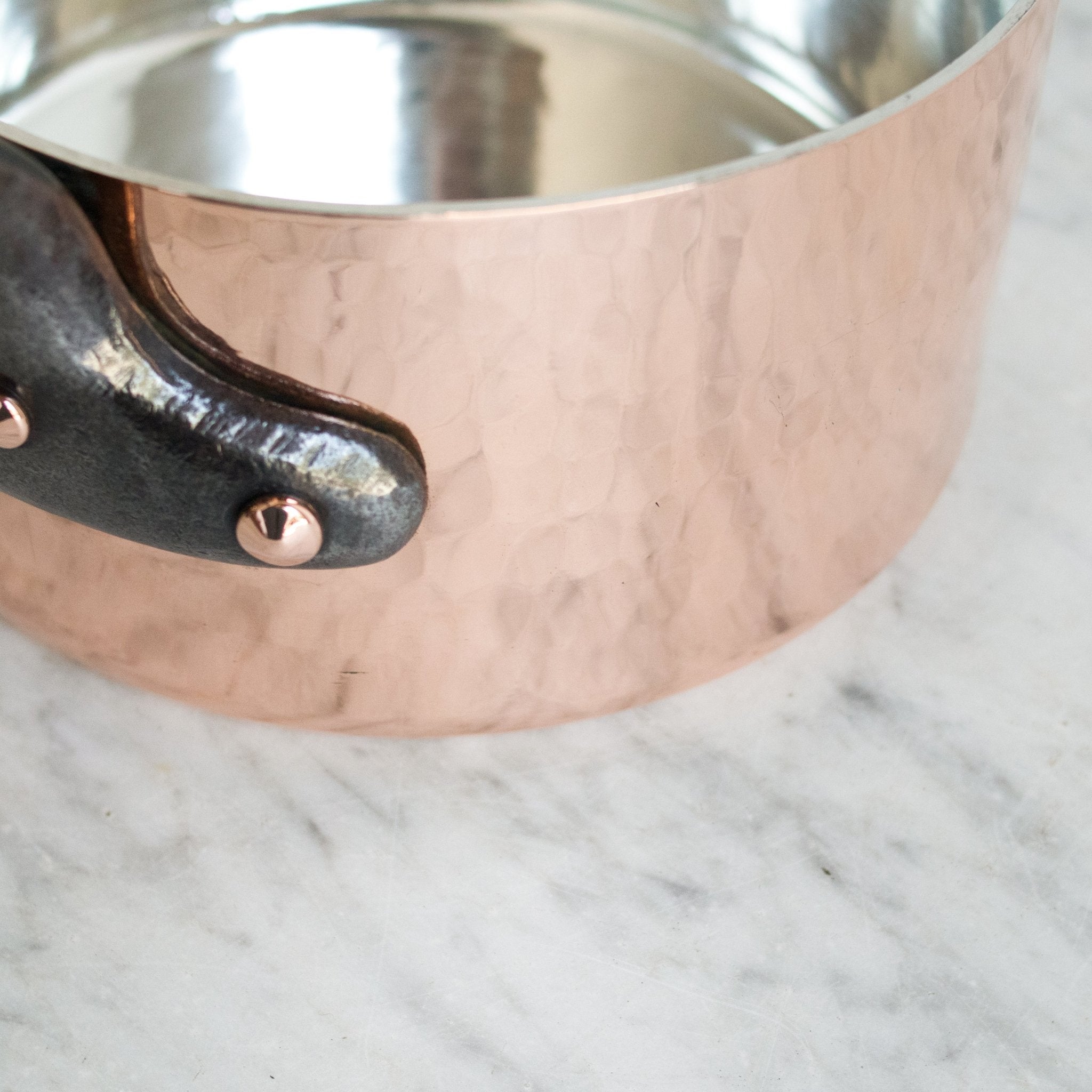 Heavy Hammered Copper Pot - elsie green - the french kitchen