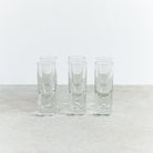 Heavy Sham Crystal Shot Glass Set of 6 - elsie green - the french kitchen