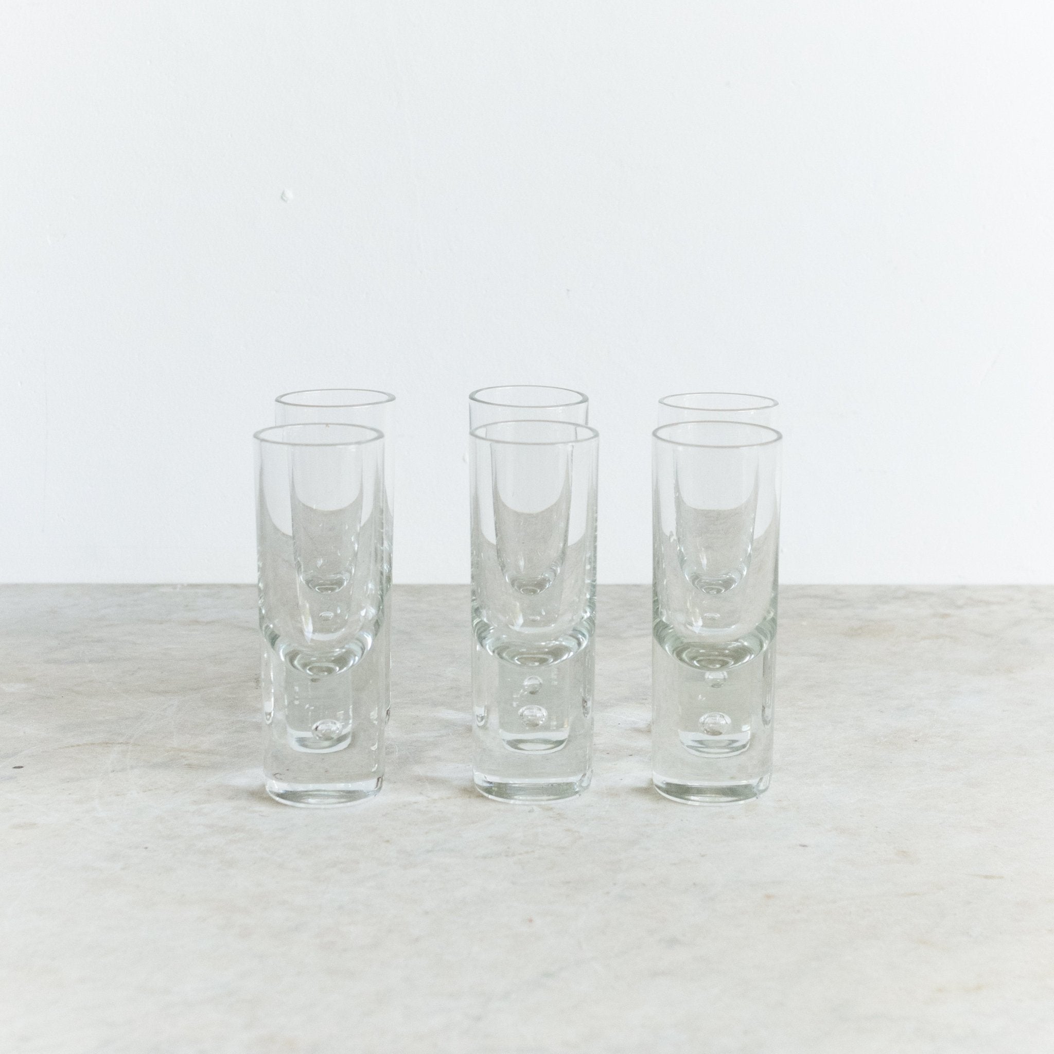 Heavy Sham Crystal Shot Glass Set of 6 - elsie green - the french kitchen