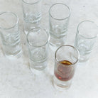 Heavy Sham Crystal Shot Glass Set of 6 - elsie green - the french kitchen