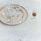 Heavy Sham Crystal Shot Glass Set of 6 - elsie green - the french kitchen