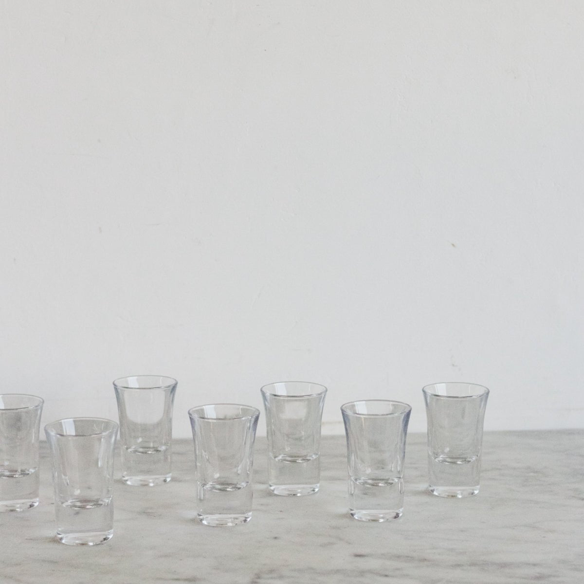 Heavy Sham Shot Glass Set of 4 - elsie green - the french kitchen