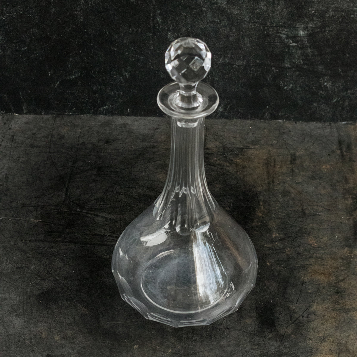 Heavy Vintage Crystal Decanter - elsie green - The French Kitchen