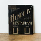 Henri IV Aveyron Restaurant Sign - elsie green - art