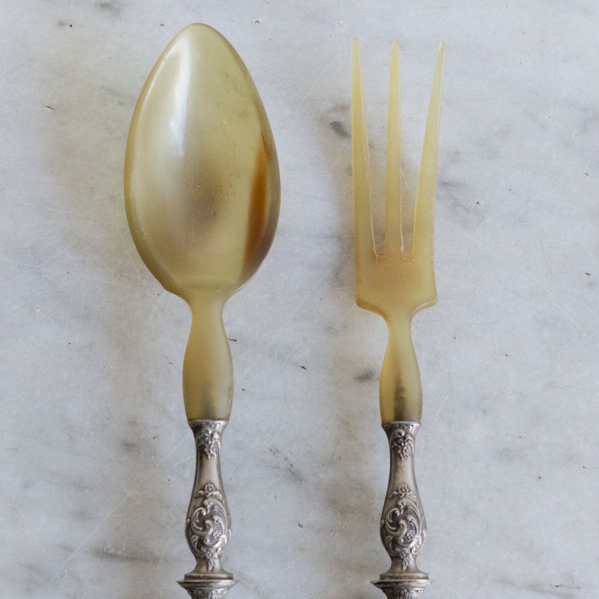 Horn and Silver Serving Set - elsie green - the french kitchen