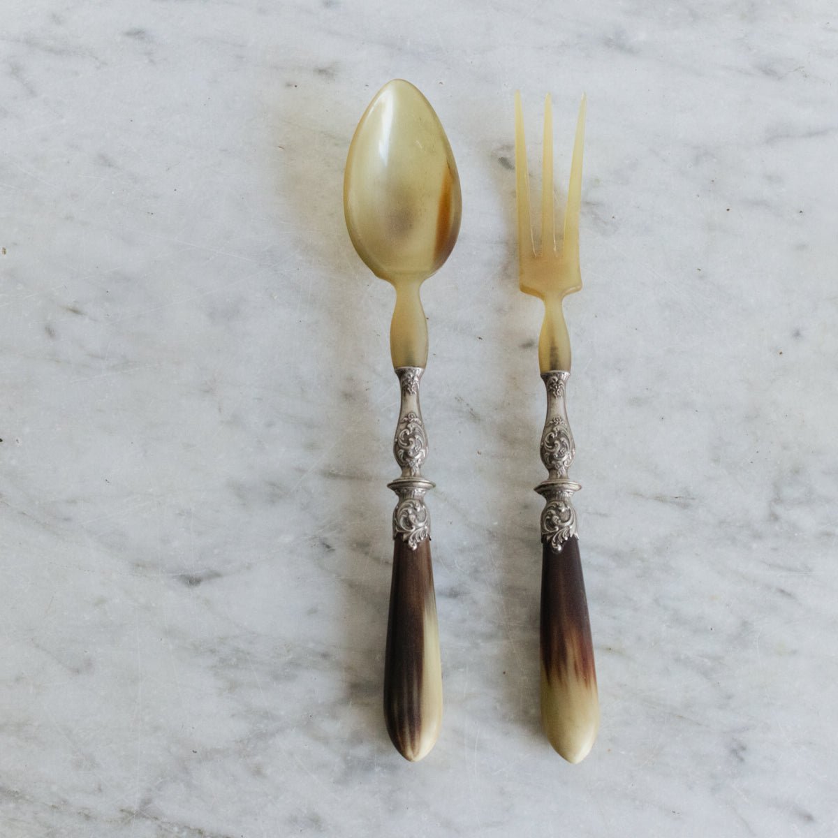 Horn and Silver Serving Set - elsie green - the french kitchen