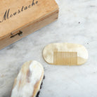 Horn Mustache Comb and Brush - elsie green - decor