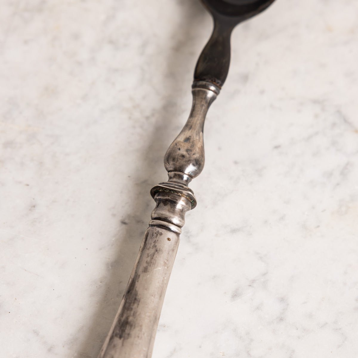 Horn & Silver Serving Spoon - elsie green - the french kitchen
