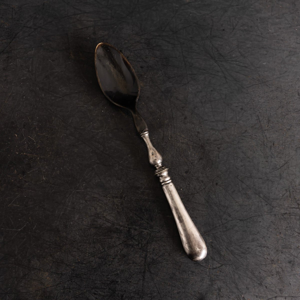 Horn & Silver Serving Spoon - elsie green - the french kitchen