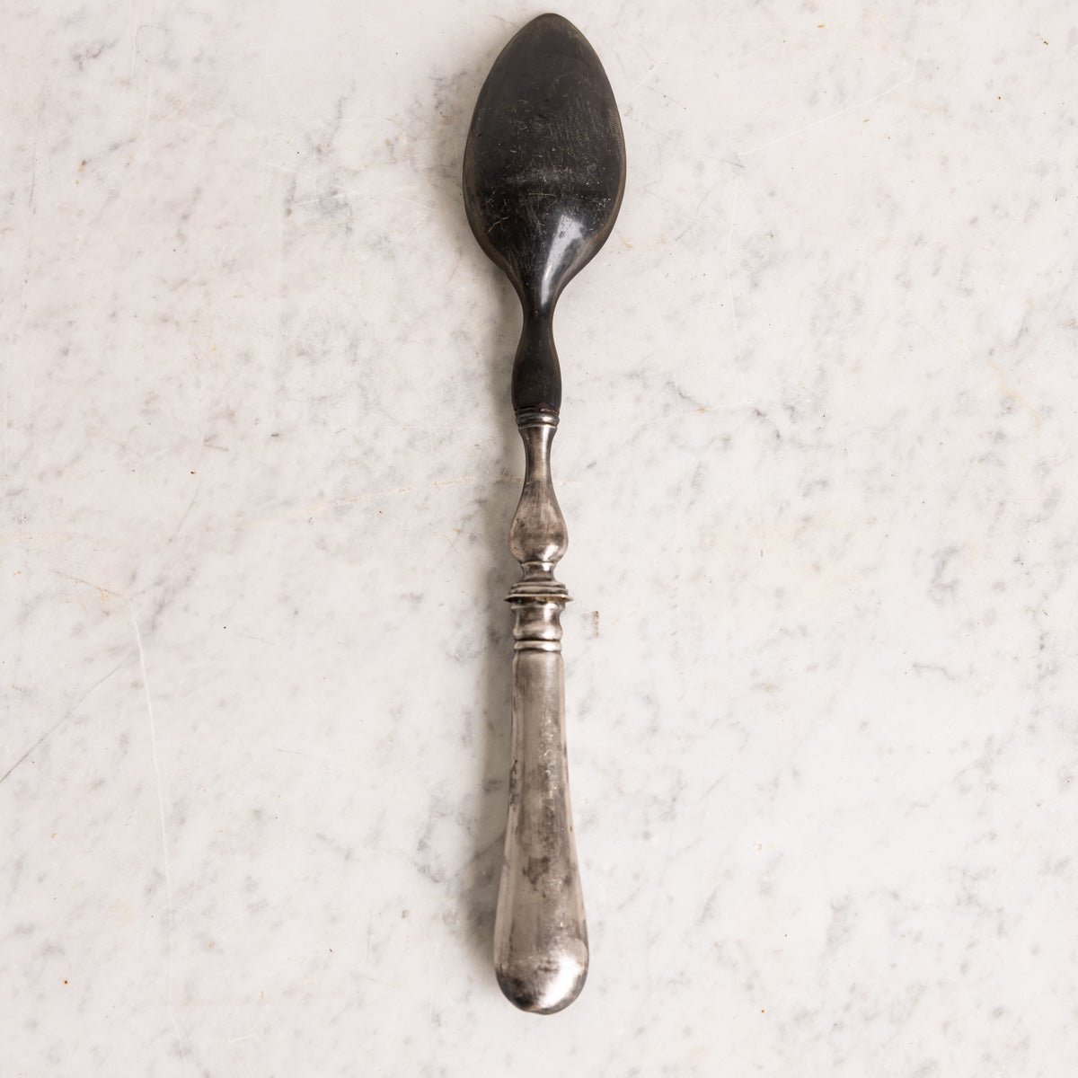 Horn & Silver Serving Spoon - elsie green - the french kitchen
