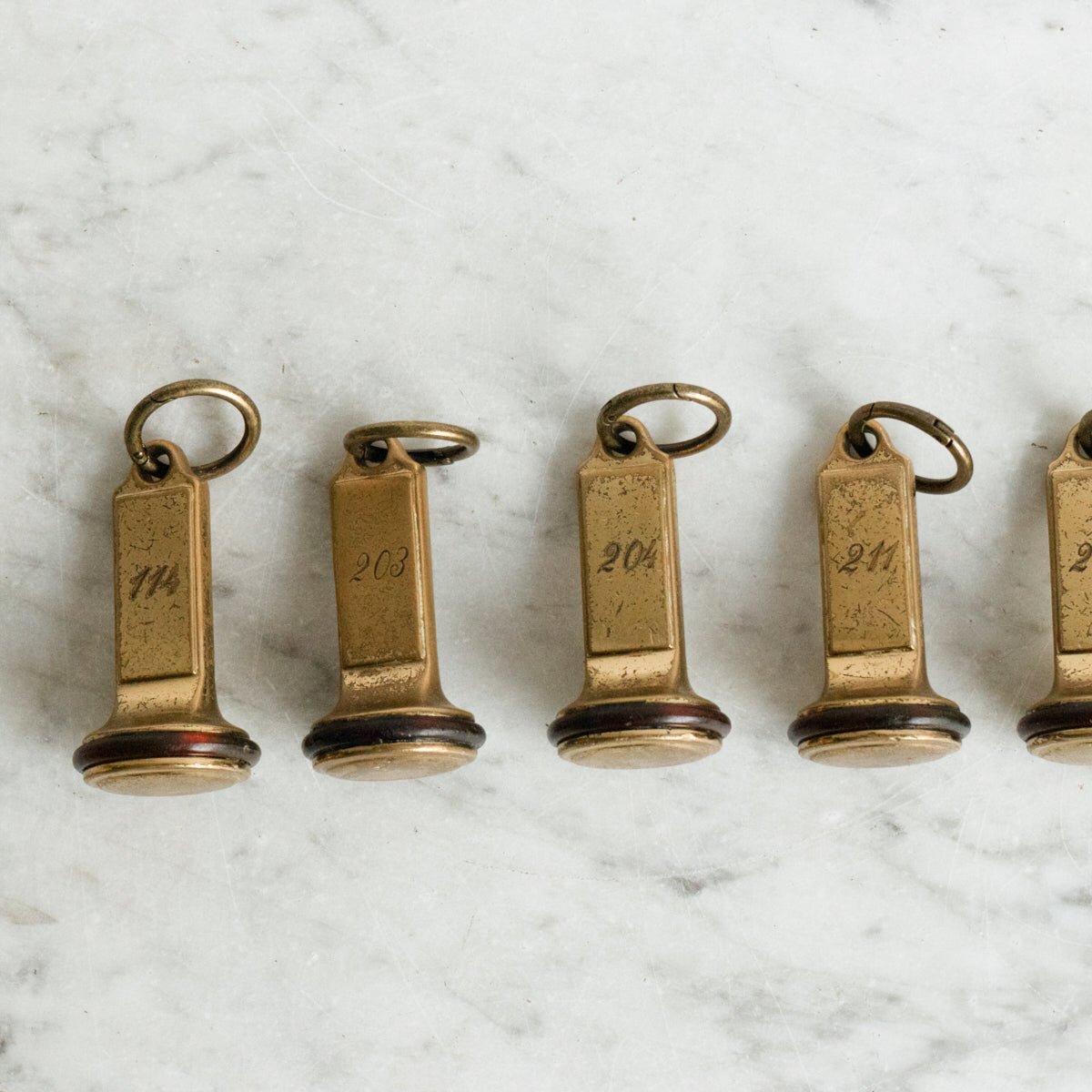 Hotel Ulysse Brass Key Chain - elsie green - decor