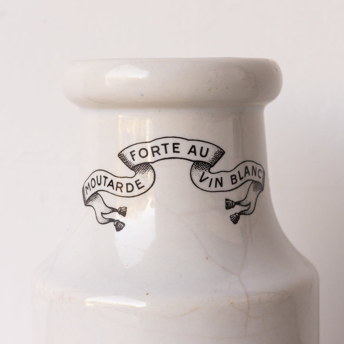 Imprinted Ironstone Mustard Pot - elsie green - The French Kitchen