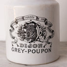 Imprinted Ironstone Mustard Pot - elsie green - The French Kitchen