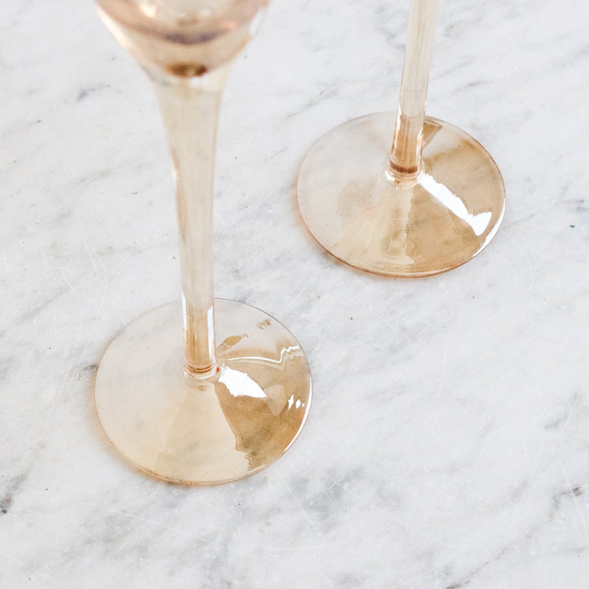 Iridescent Champagne Flute Set Of 5 - elsie green - The French Kitchen