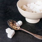 Ironstone Cafe Bowl with Silver Sugar Spoon - elsie green - the french kitchen