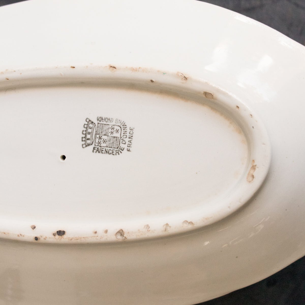 Ironstone Gravy Boat With Saucer - elsie green - The French Kitchen