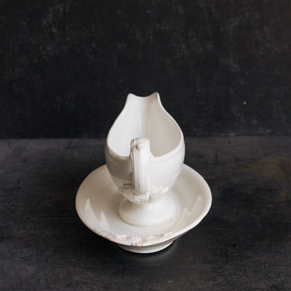 Ironstone Gravy Boat With Saucer - elsie green - The French Kitchen