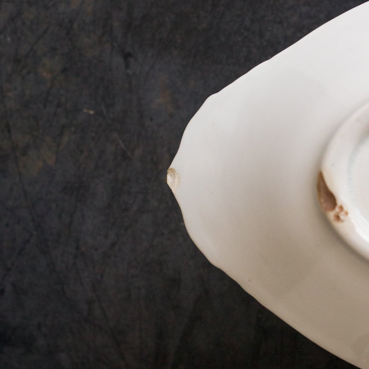 Ironstone Gravy Boat With Saucer - elsie green - The French Kitchen