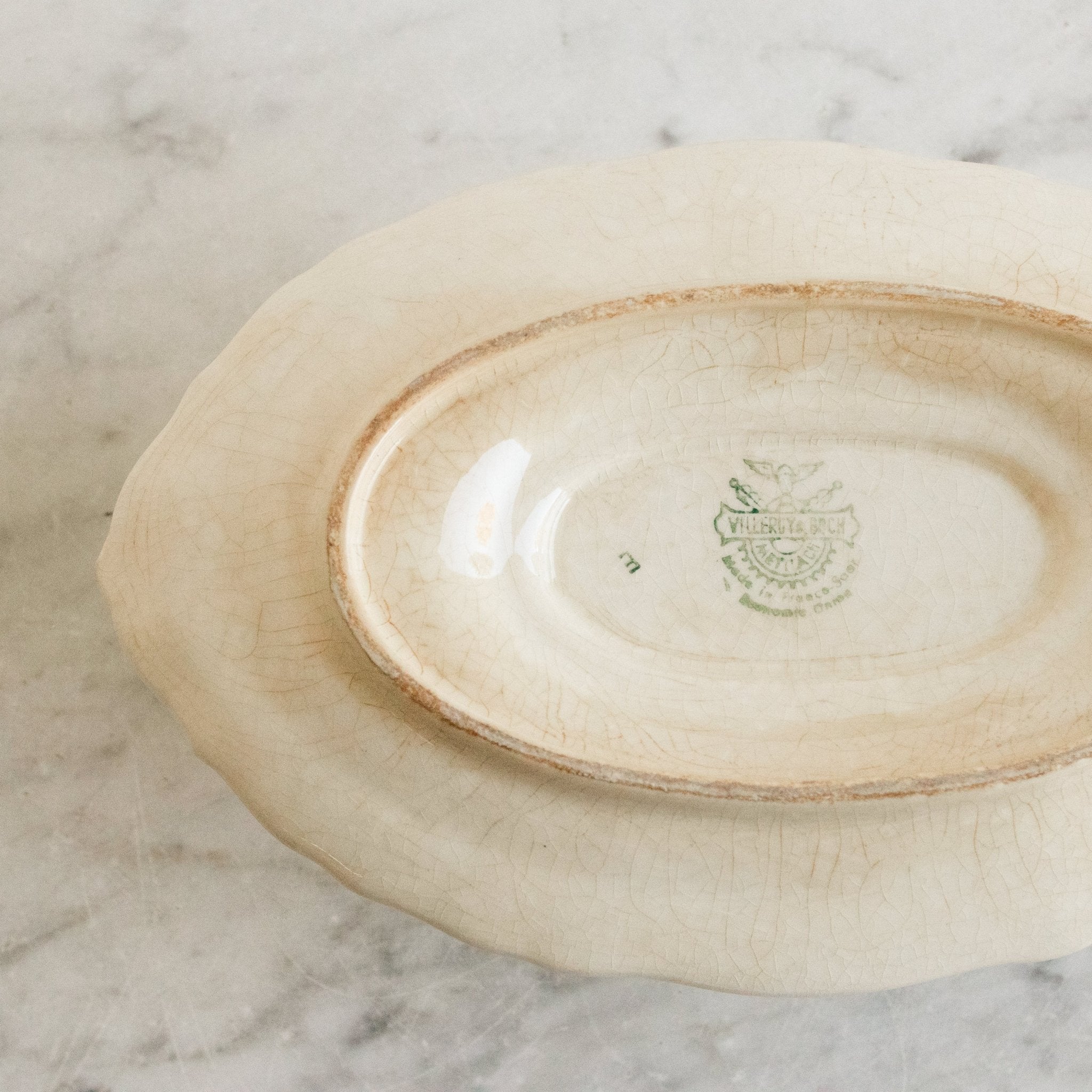 Ironstone Gravy Boat With Silver Ladle - elsie green - The French Kitchen