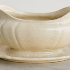 Ironstone Gravy Boat With Silver Ladle - elsie green - The French Kitchen