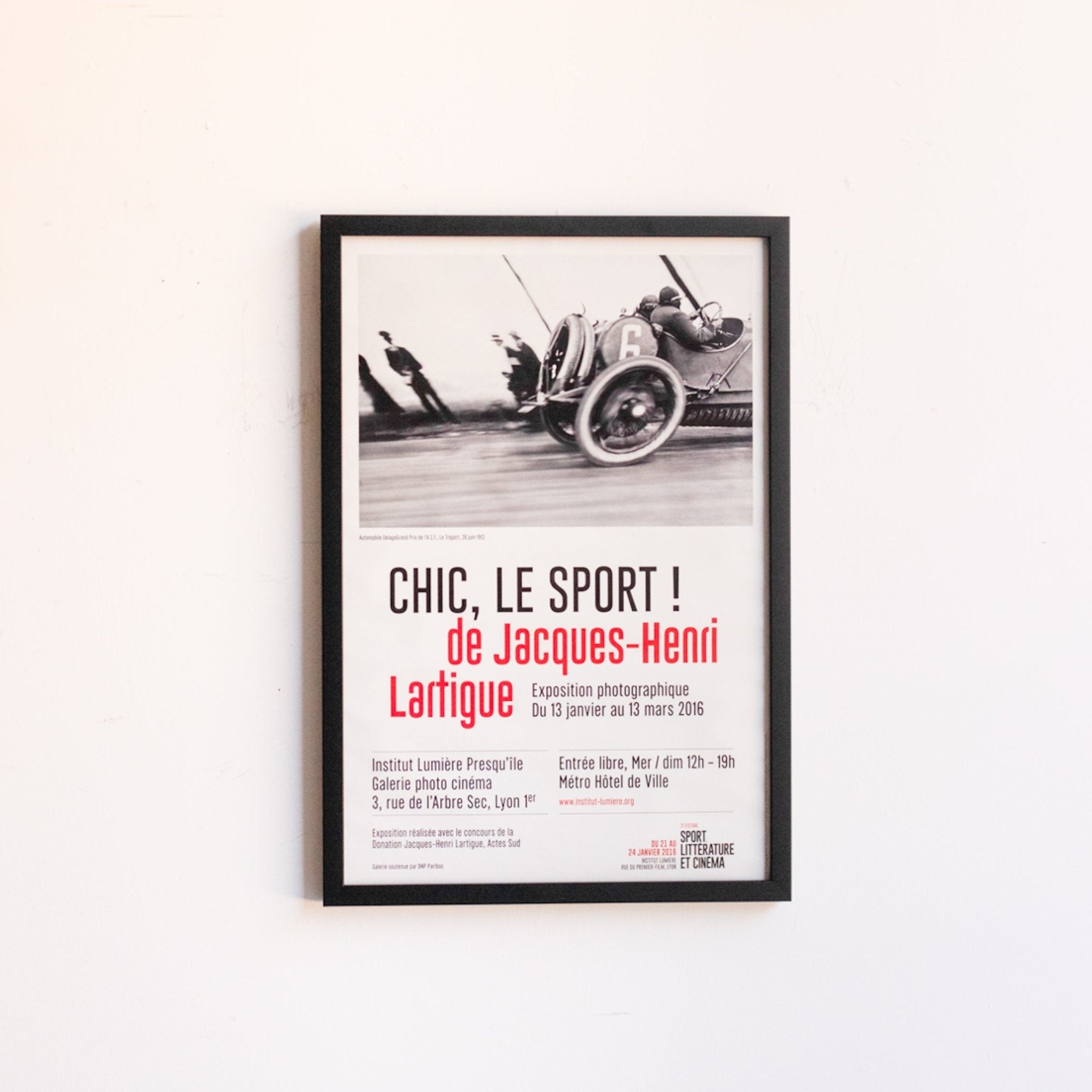 Jacques - Henri Lartigue Retrospective Advertisement | Framed - elsie green - Art