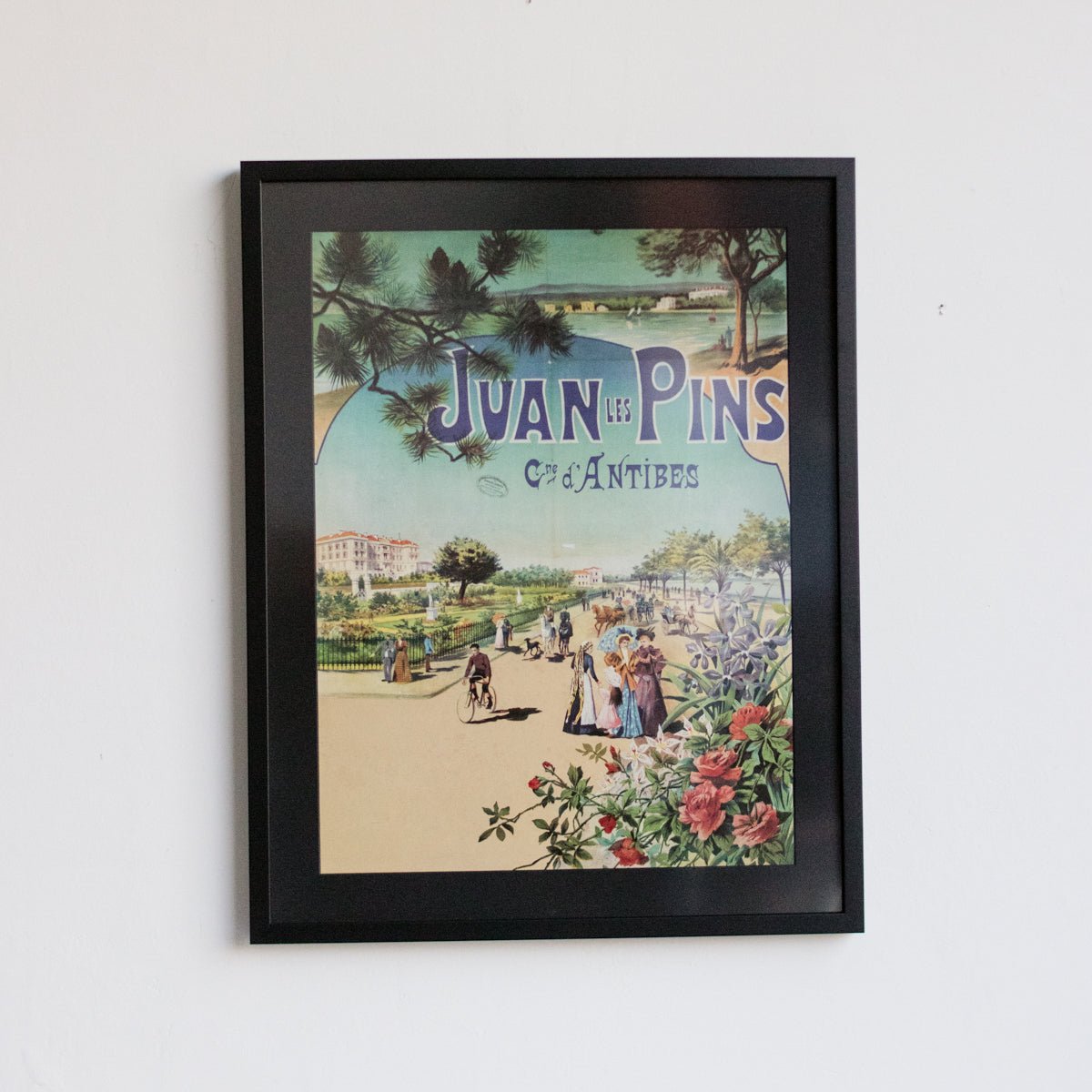 Juan les Pins, Antibes Travel Poster - elsie green - art