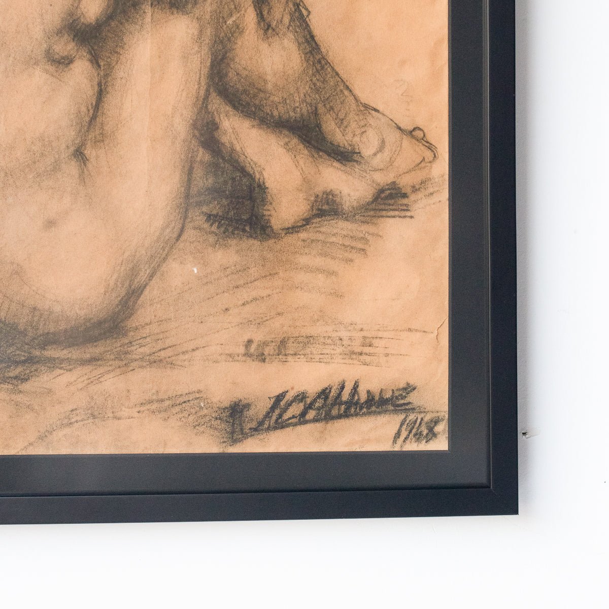 La Femme De Dos Drawing | Dated 1968 - elsie green - Art