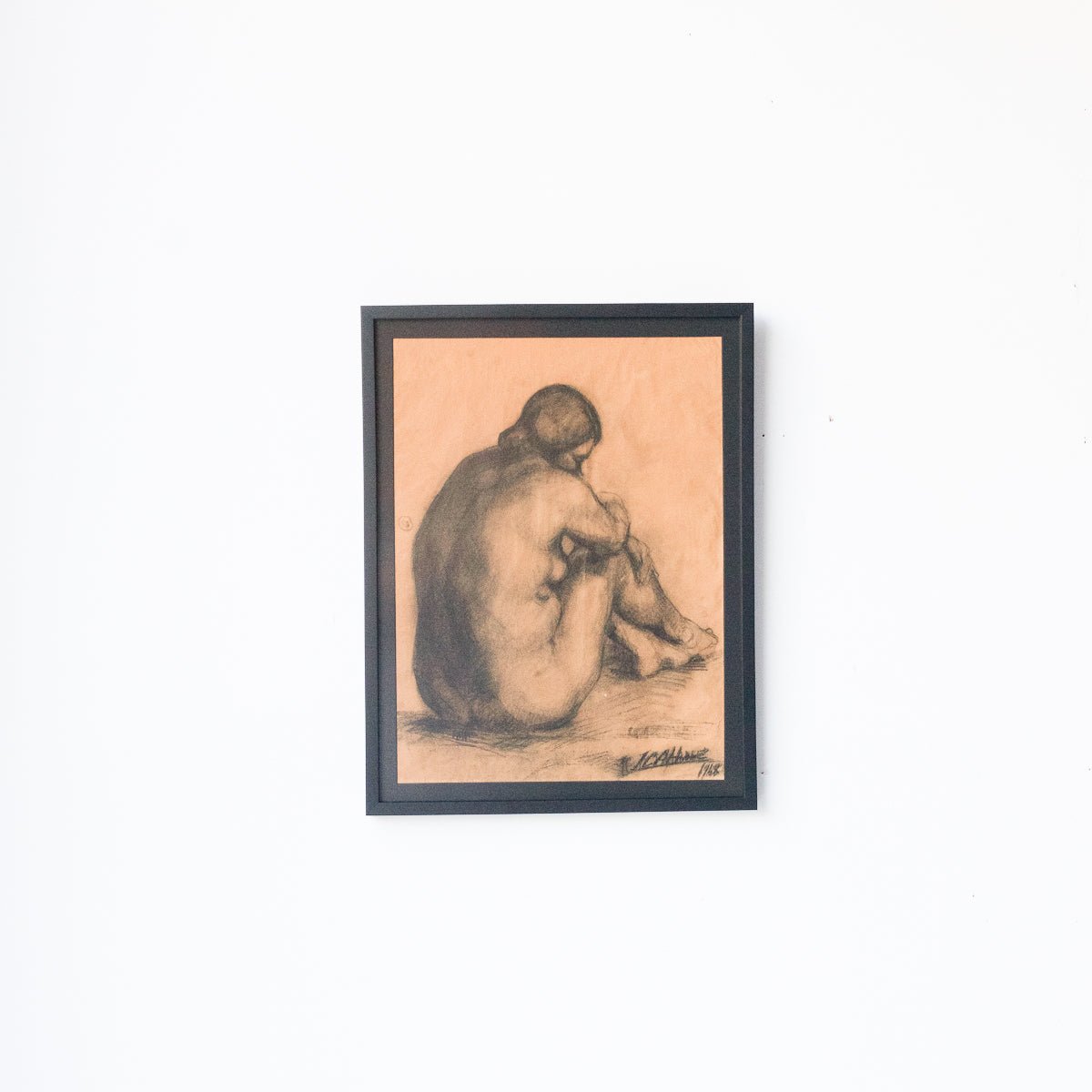 La Femme De Dos Drawing | Dated 1968 - elsie green - Art