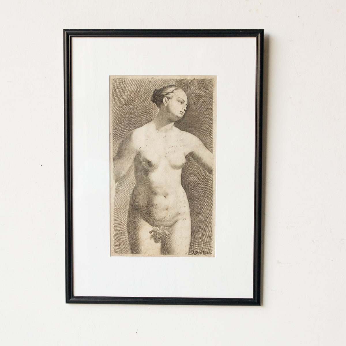 La Femme et Sa Feuille de Vigne Lithograph - elsie green - art