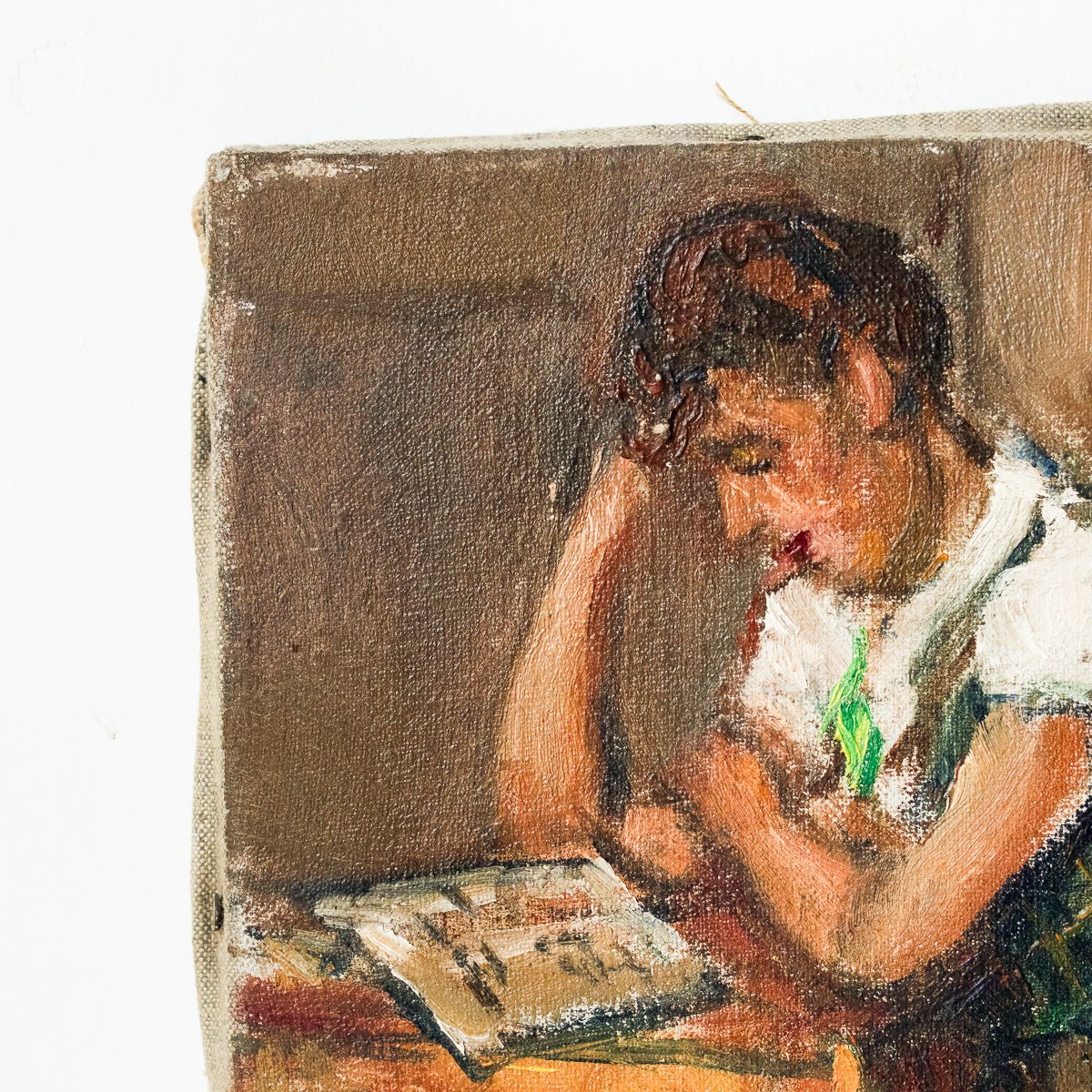 La Lecture Oil Painting - elsie green - Art