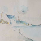 La Maison Bleue Watercolor Painting - elsie green - Art