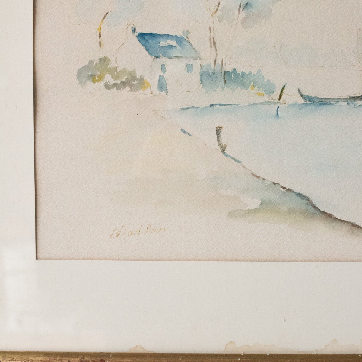 La Maison Bleue Watercolor Painting - elsie green - Art