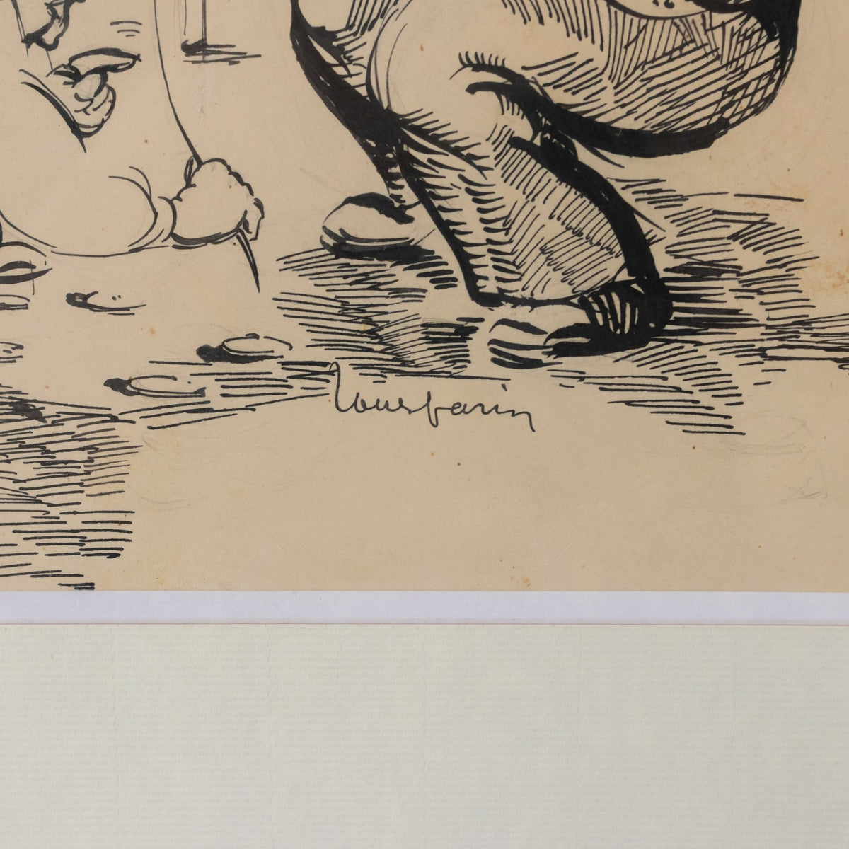 La Petanque Vintage Drawing - elsie green - art