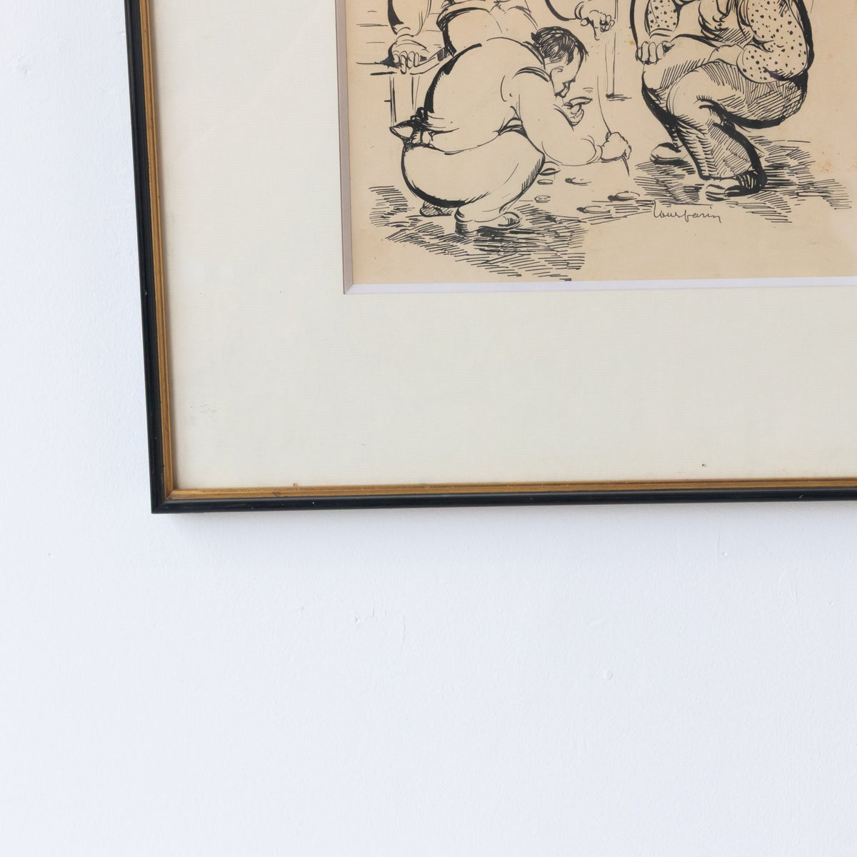 La Petanque Vintage Drawing - elsie green - art