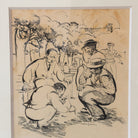 La Petanque Vintage Drawing - elsie green - art