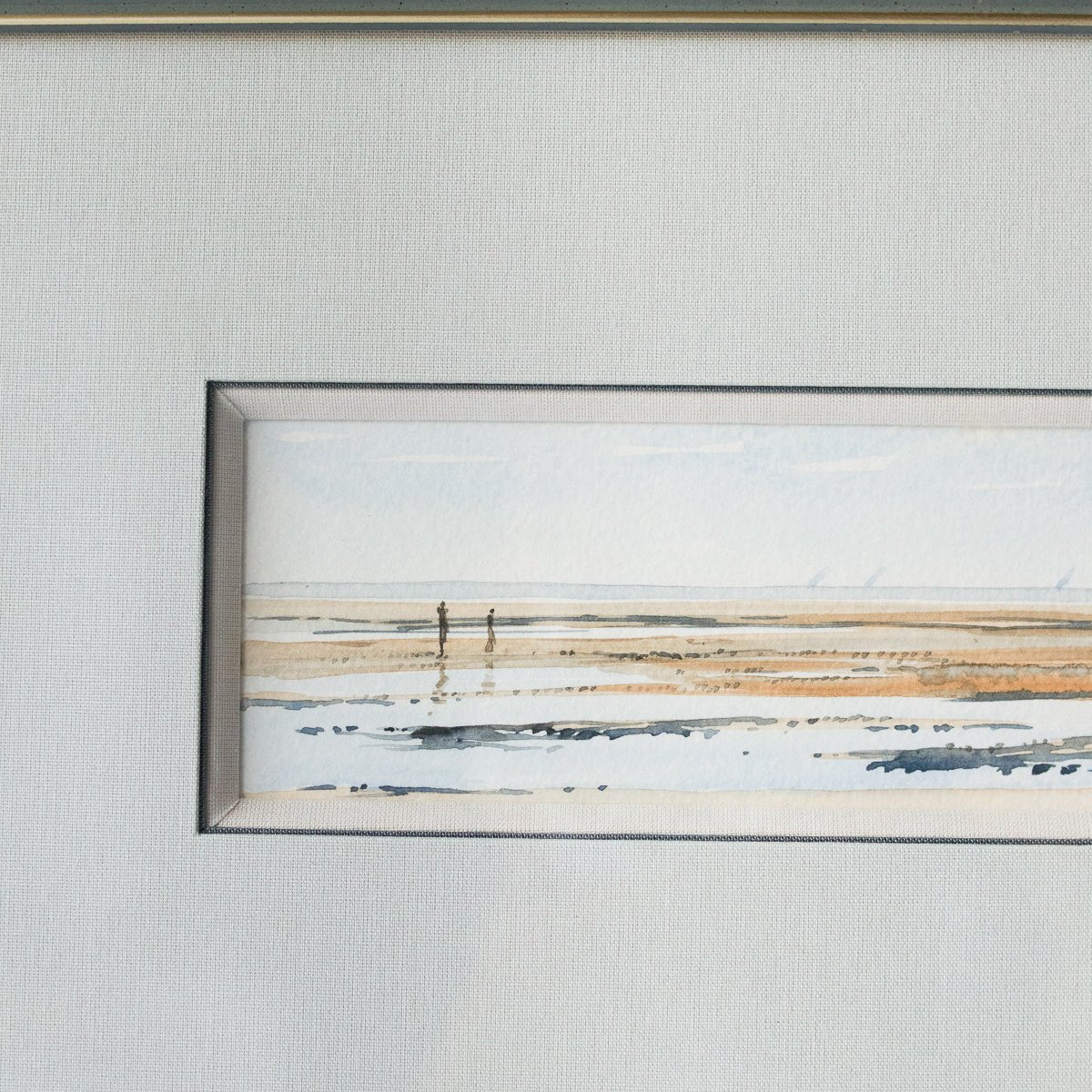 La Plage De Bretagne Watercolor Painting - elsie green - Art