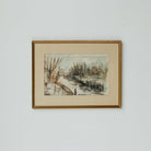 La Riviére en Hiver Watercolor Painting - elsie green - art