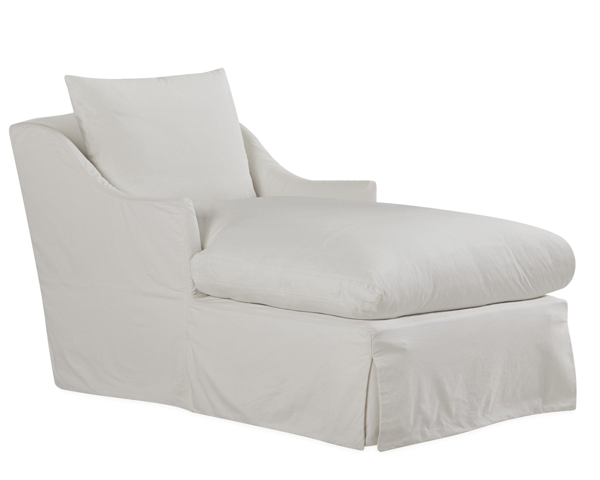 Laguna Slipcovered Chaise - elsie green - furniture
