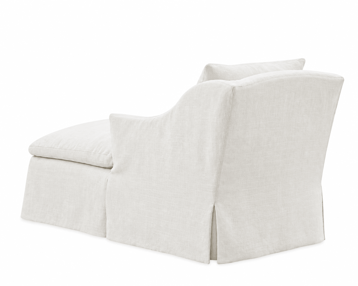 Laguna Slipcovered Chaise - elsie green - furniture
