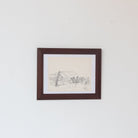 Landscape Drawing in Ink | Pierre Pruvost | Dated 1959 - elsie green - art