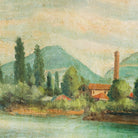 Landscape In Shades Of Green Oil Painting - elsie green - Art