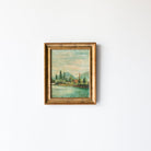Landscape In Shades Of Green Oil Painting - elsie green - Art