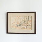 Landscape in Yellow and Ochre Watercolor Painting - elsie green - art