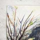 Landscape with Barren Tree Watercolor Painting - elsie green - art